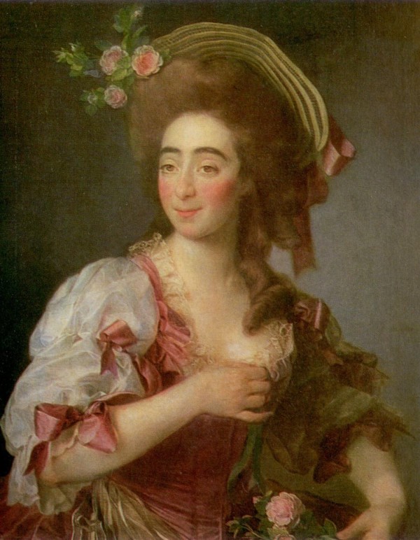 Portrait of red headed woman by Dmitry Levitzky
